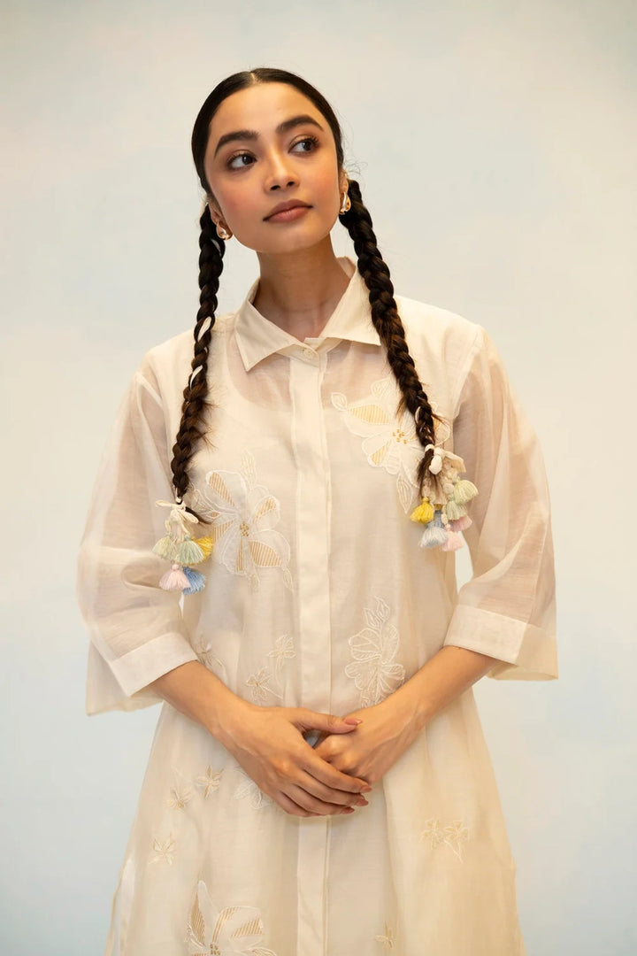 Zara Mul Chanderi Co-ord Set