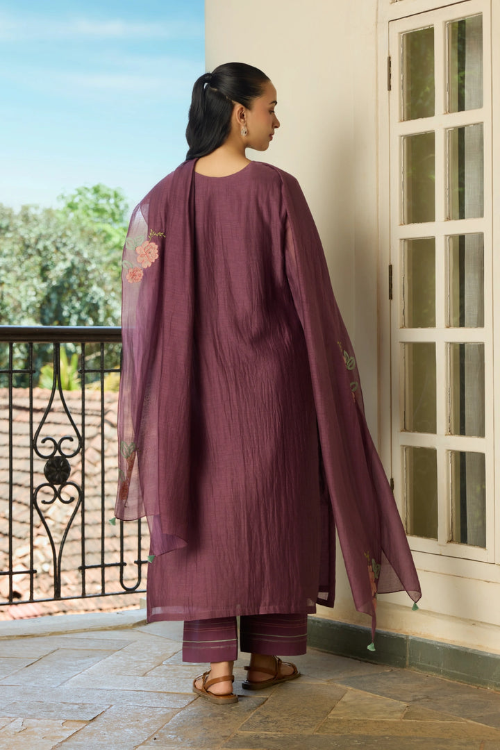 Amethyst Applique Kurta set