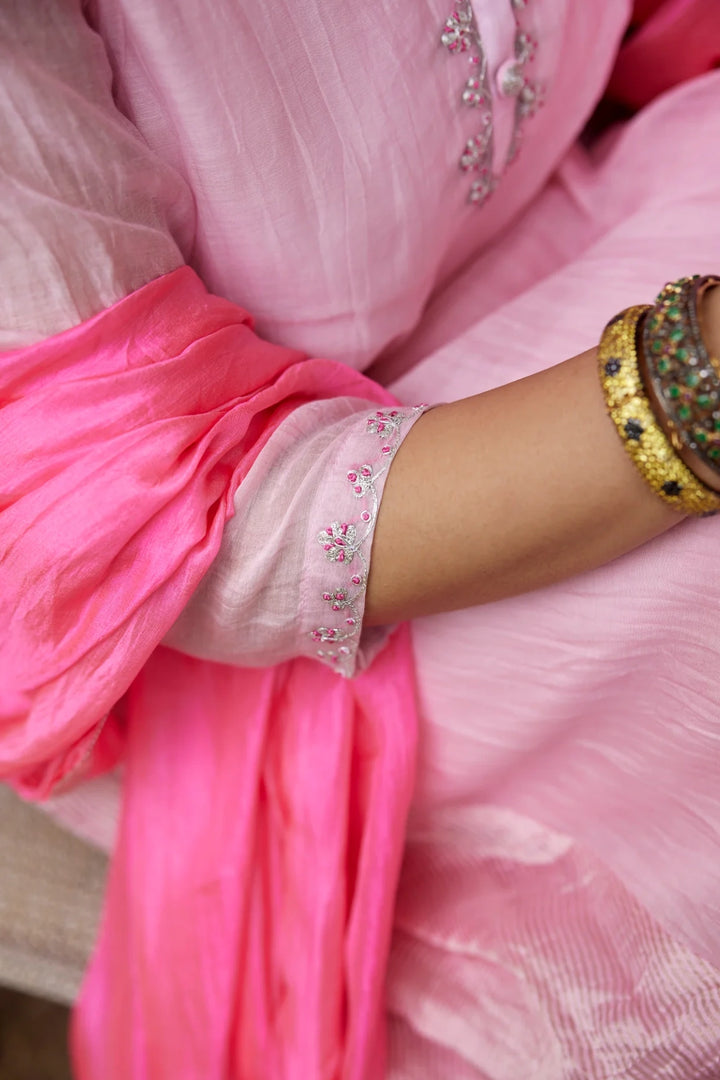 Baby Pink Kurta Set