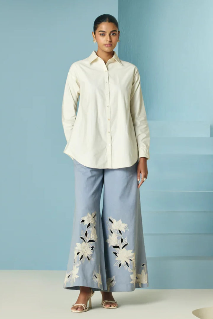 Ivory Poplin Shirt