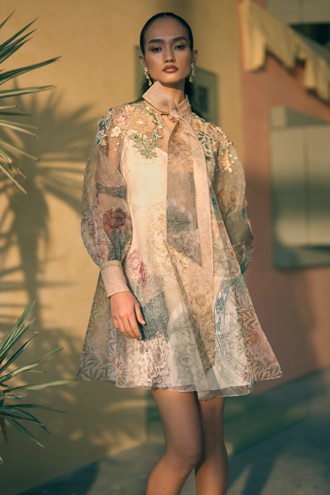 Porta Ochre Orchard Mini Dress