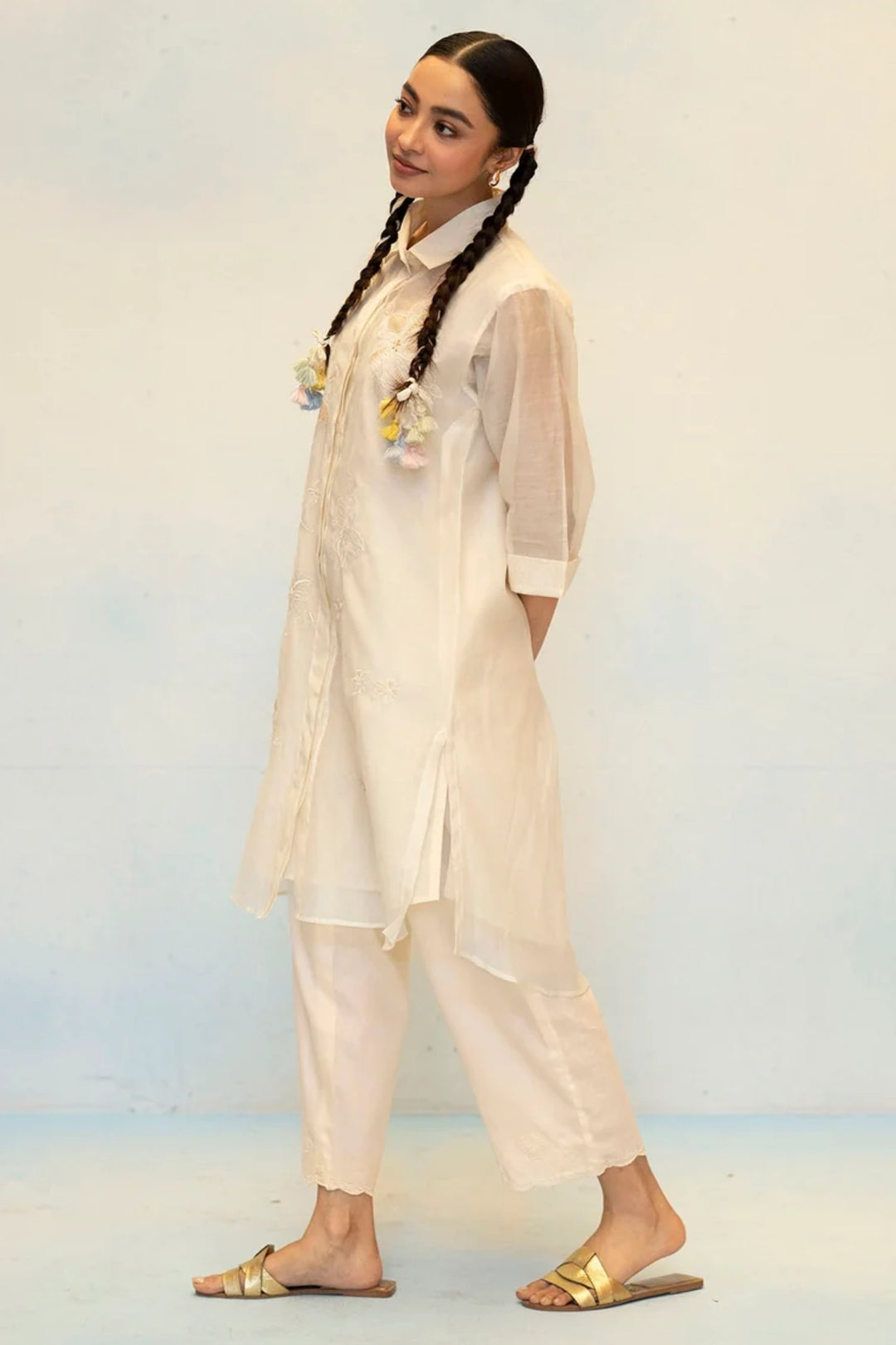 Zara Mul Chanderi Co-ord Set