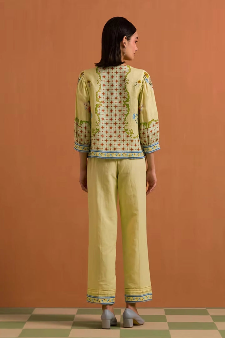 Verdant Top & Trouser set - Yellow
