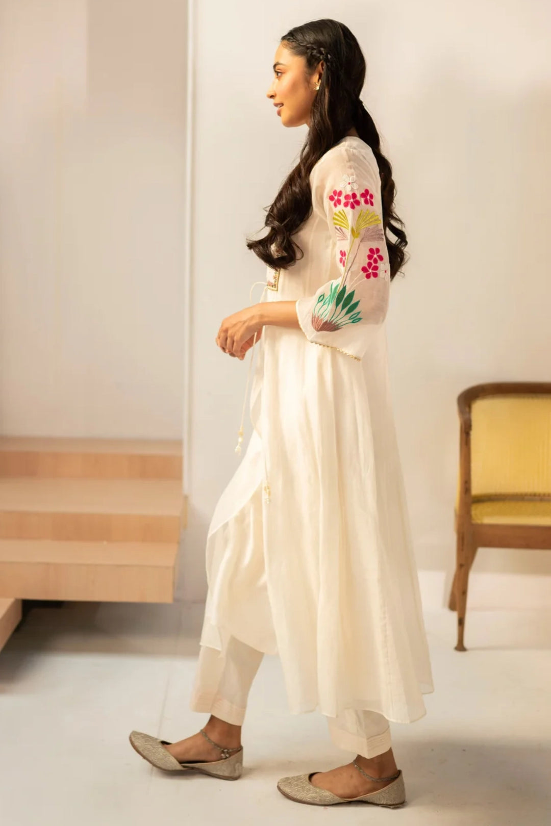 Zuri Mul Chanderi Tunic Set