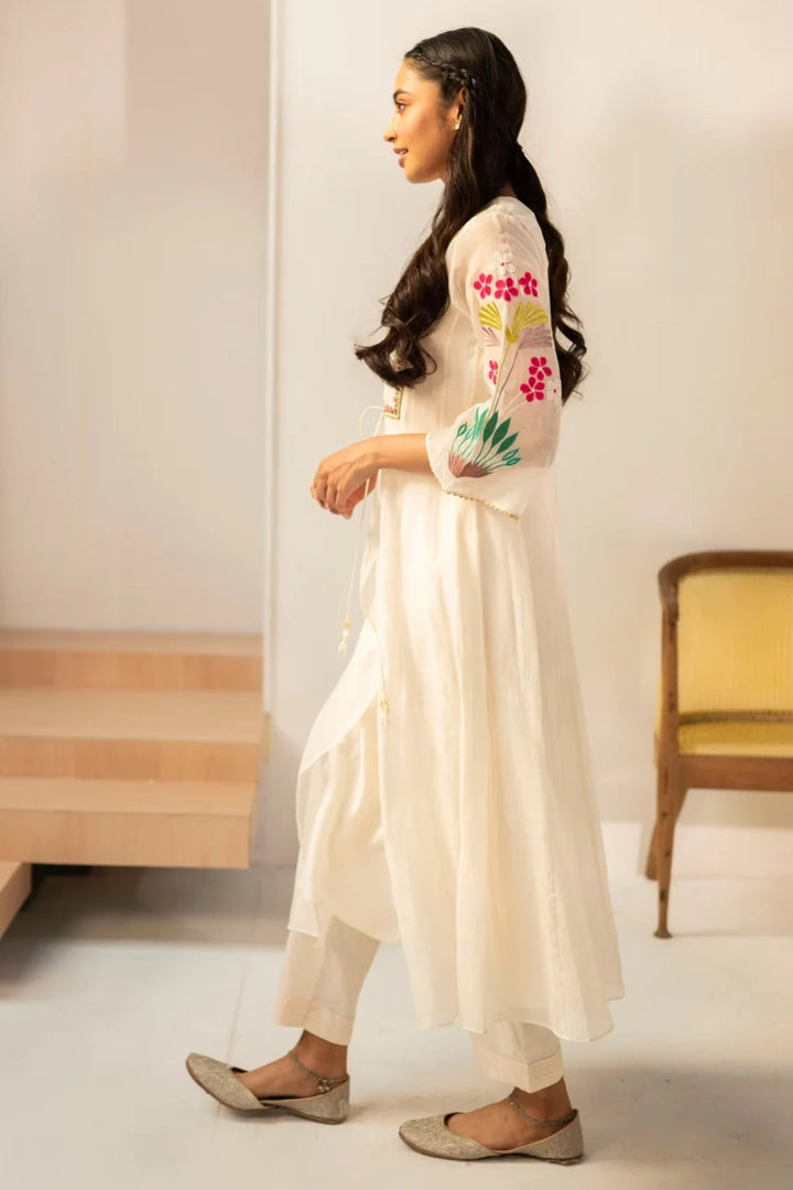 Zuri Mul Chanderi Tunic Set