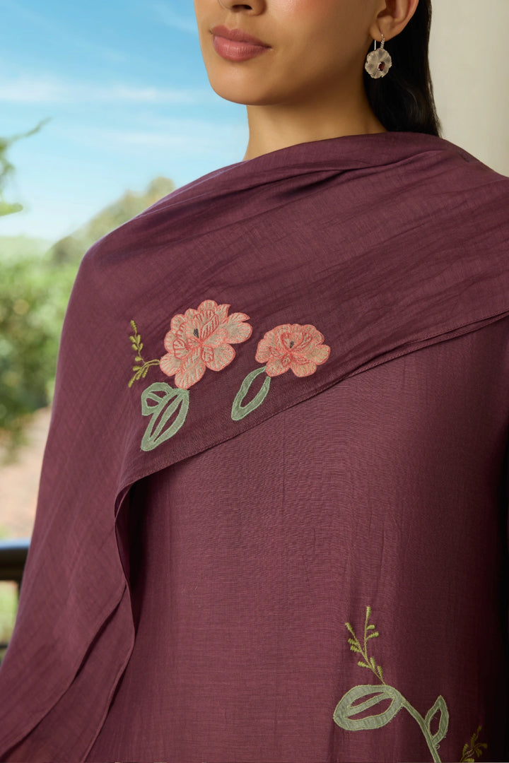Amethyst Applique Kurta set