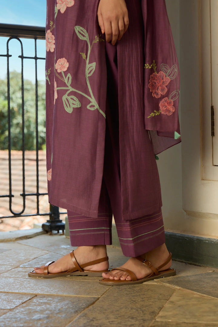 Amethyst Applique Kurta set