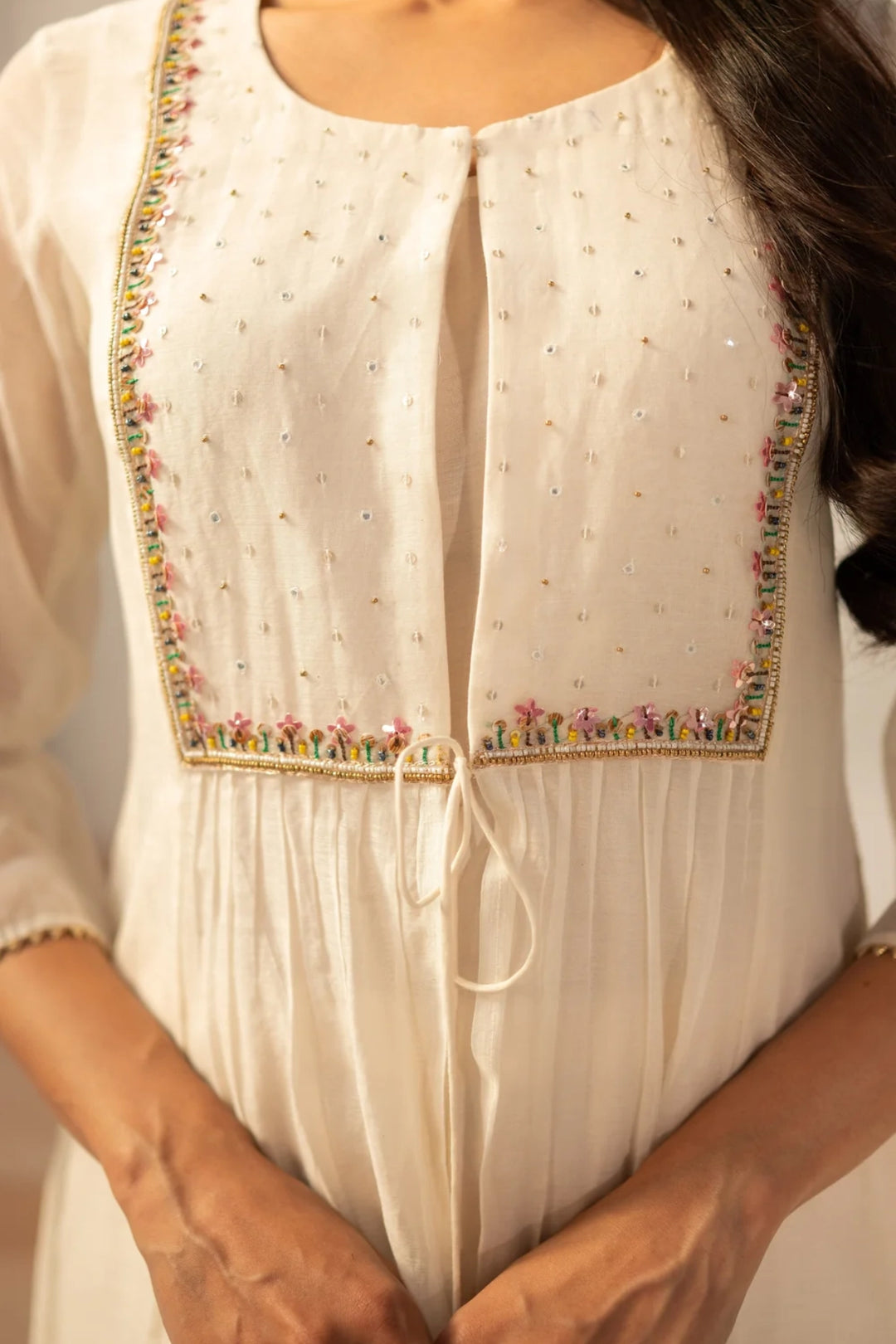 Zuri Mul Chanderi Tunic Set