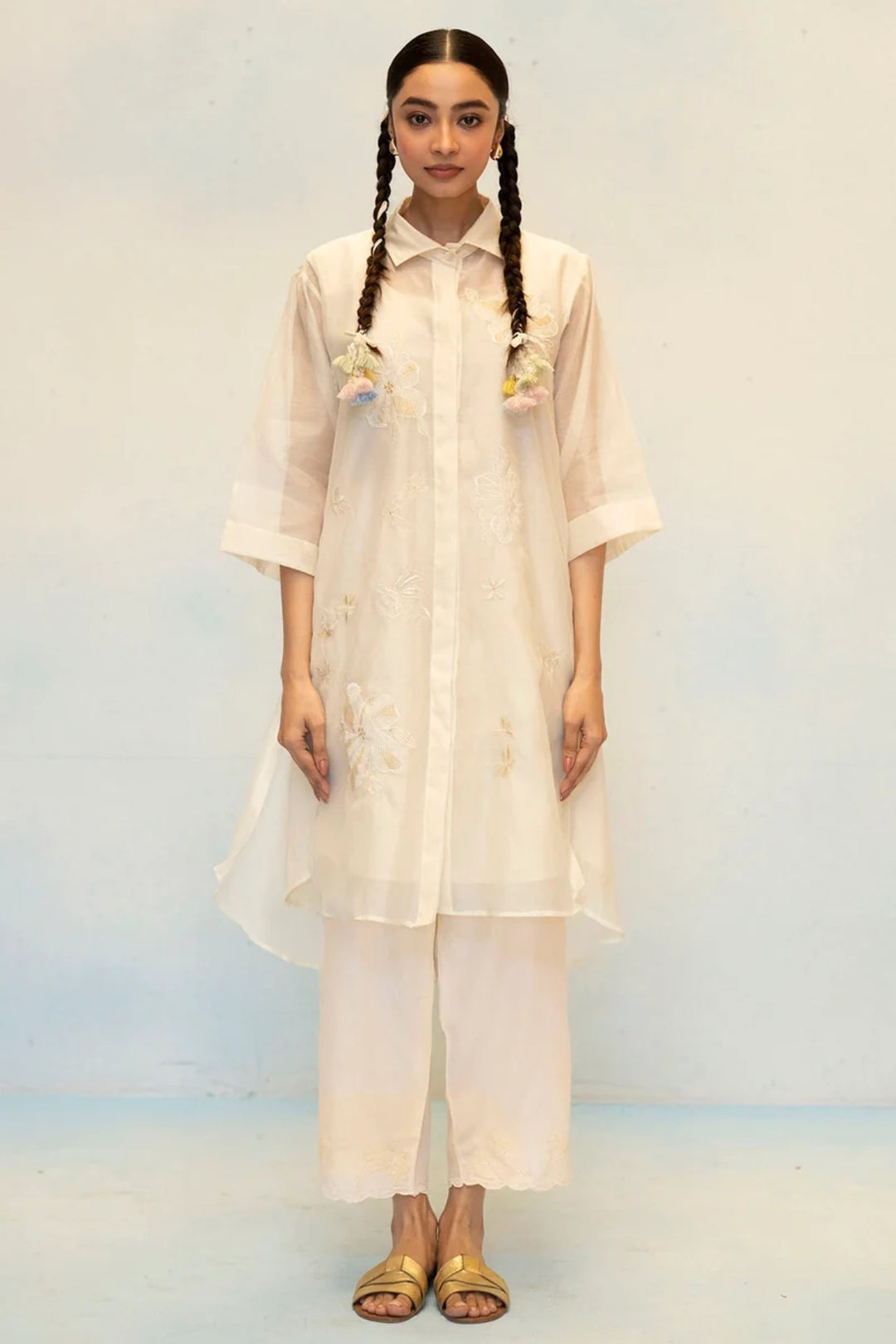 Zara Mul Chanderi Co-ord Set