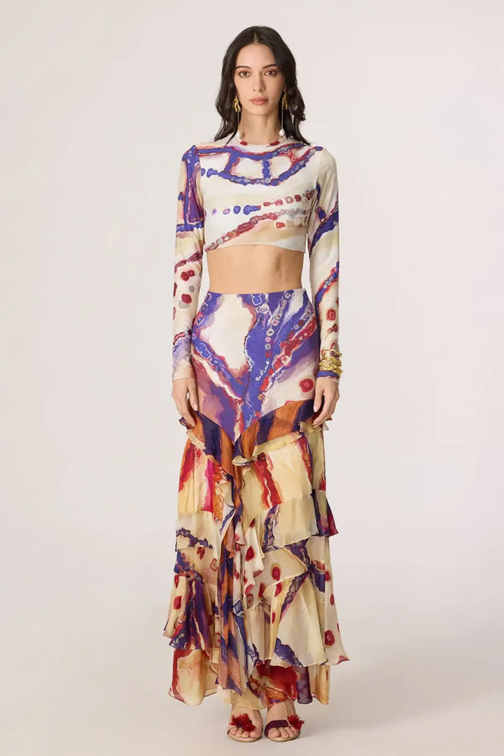 Zavi Blouse & Marieya Skirt