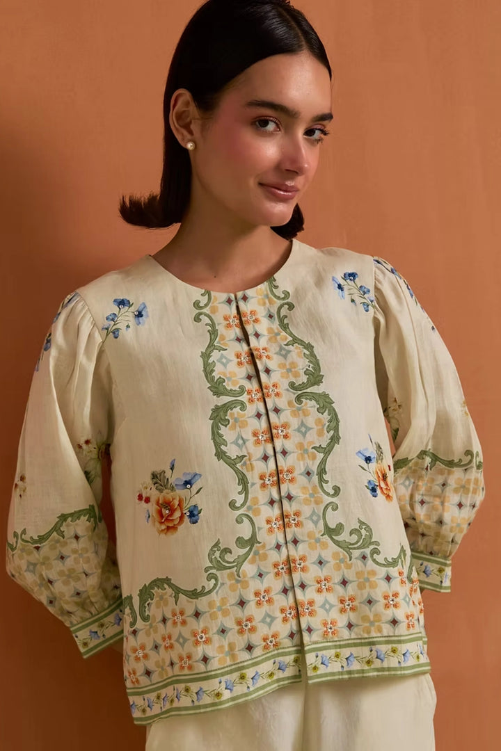 Verdant Top & Trouser set - Ivory