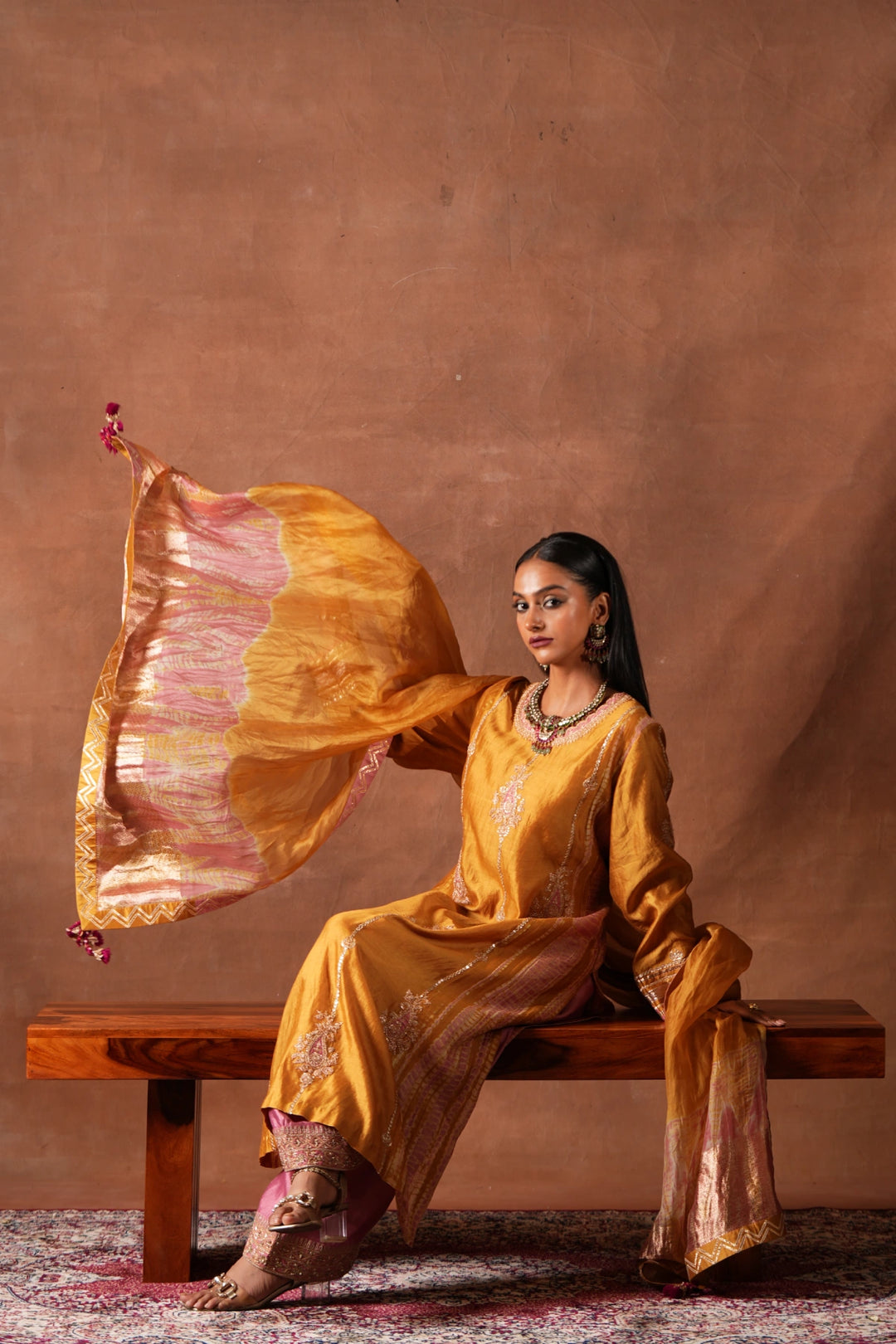 Classic Shibori Kurta Set