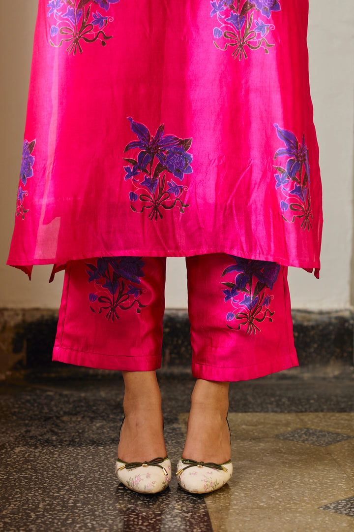 Elin Fuchsia Silk Co-ord
