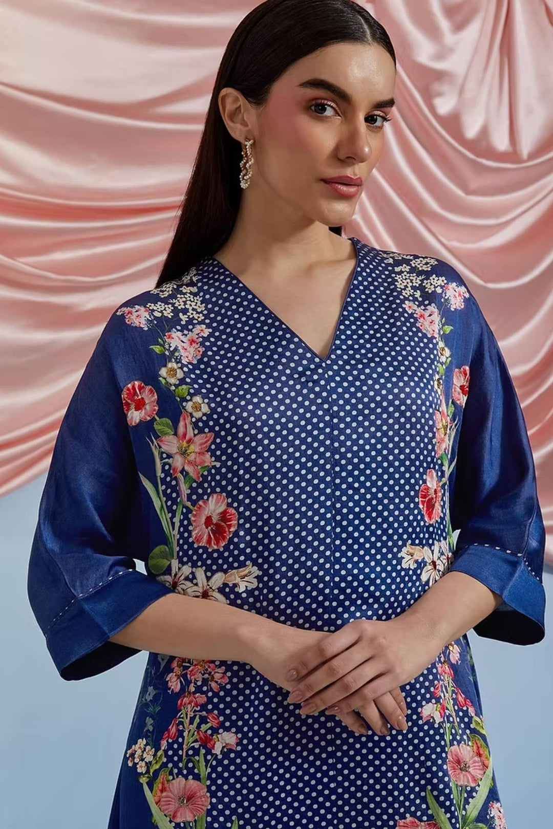 Amore Kurta Set - Airforce Blue