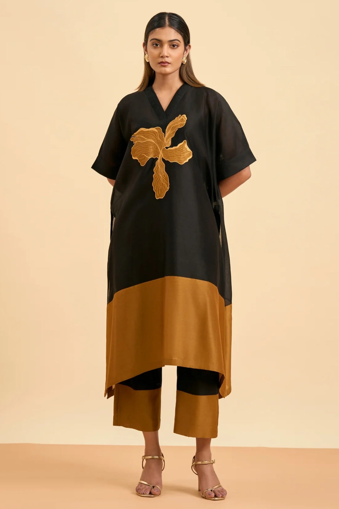 Black Gold Fusion Suit Set