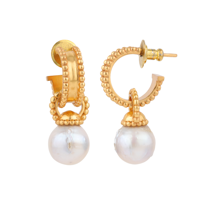 oyster baroque hoops