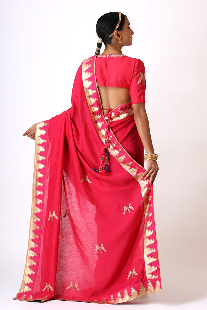 pranay mayil embroidered saree