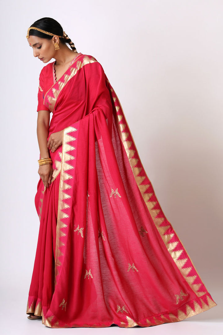 pranay mayil embroidered saree