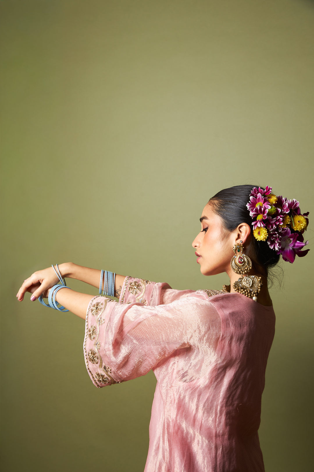 Rosika embroidered kaftan set