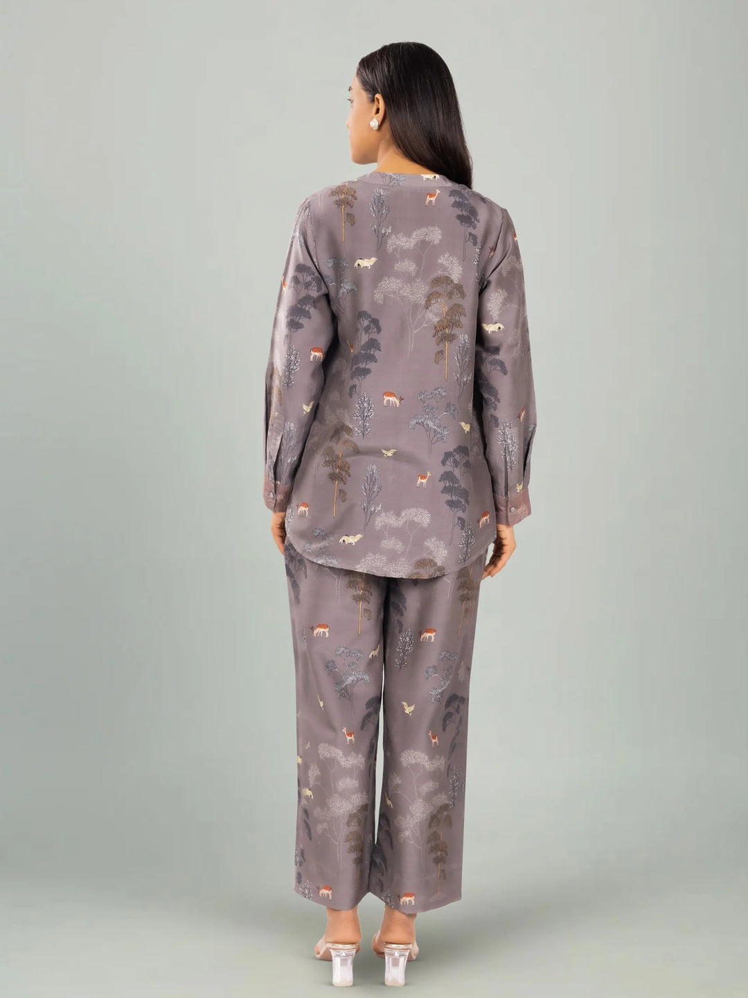 PINECONE II - Grey Printed Co-ord Set
