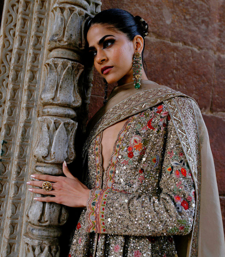 Nyra Peplum & Sharara with Dupatta
