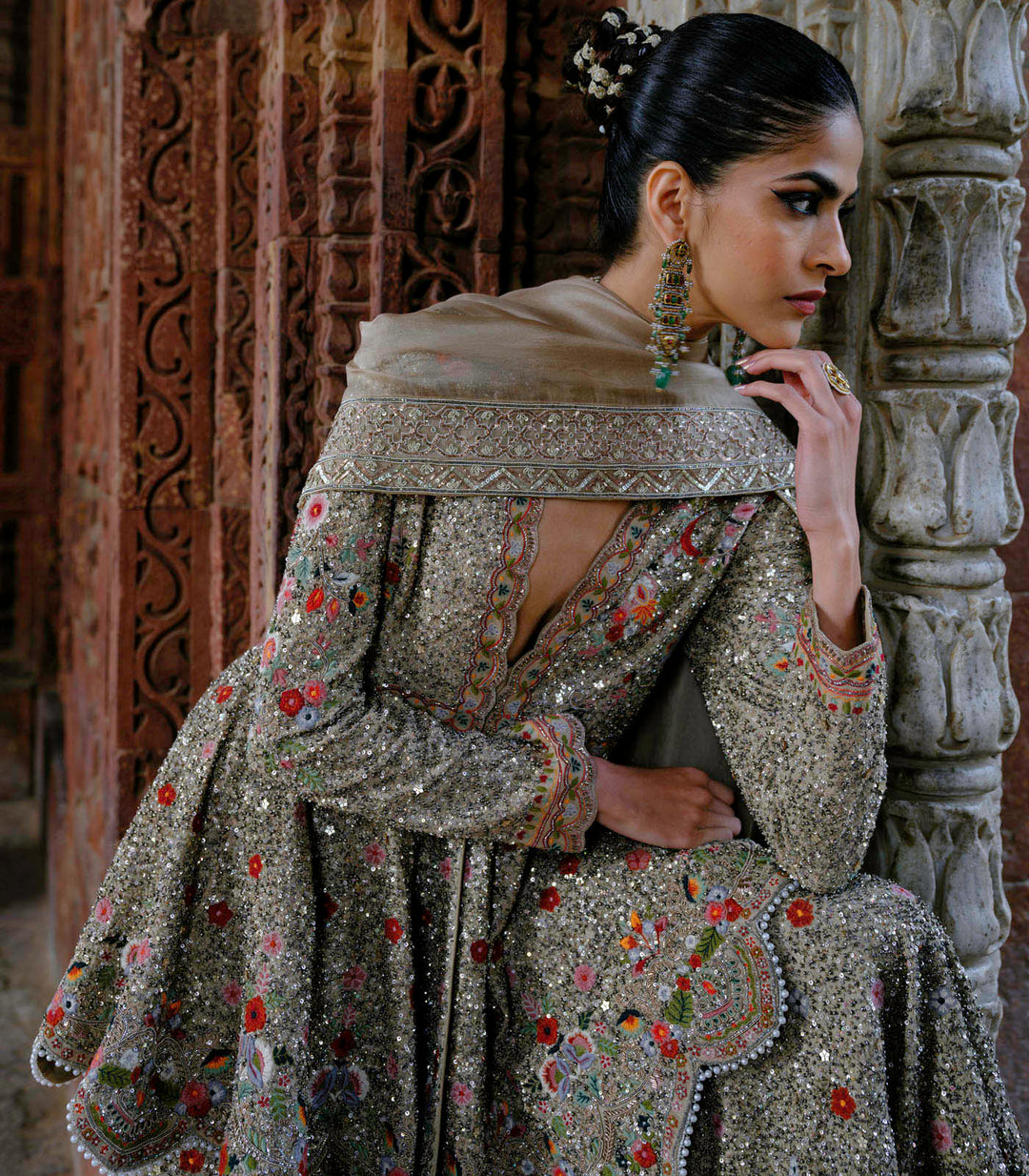 Nyra Peplum & Sharara with Dupatta