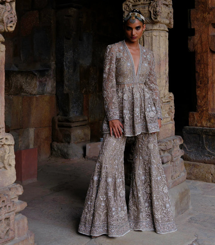 Alana Peplum & Sharara Set