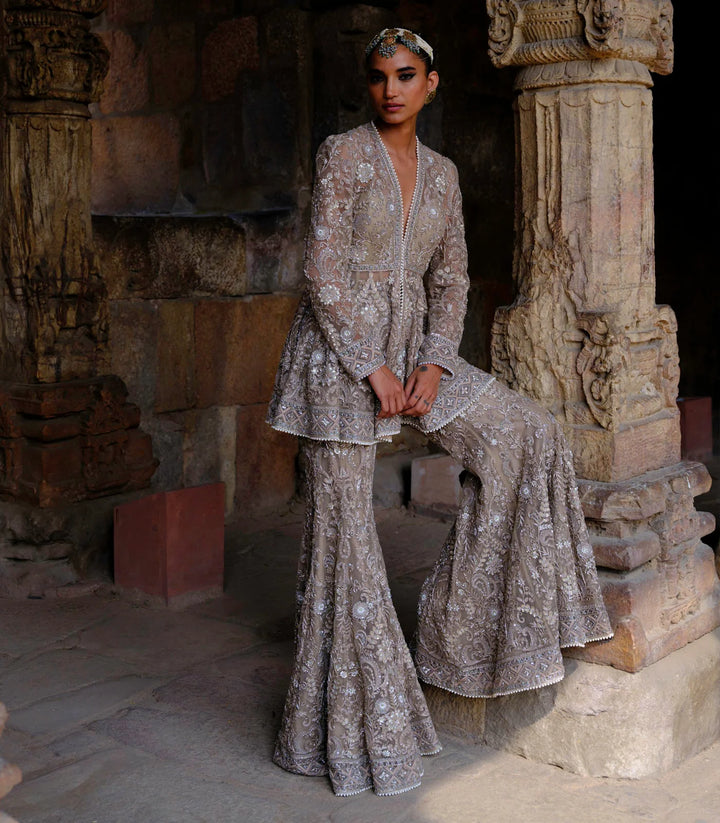 Alana Peplum & Sharara Set