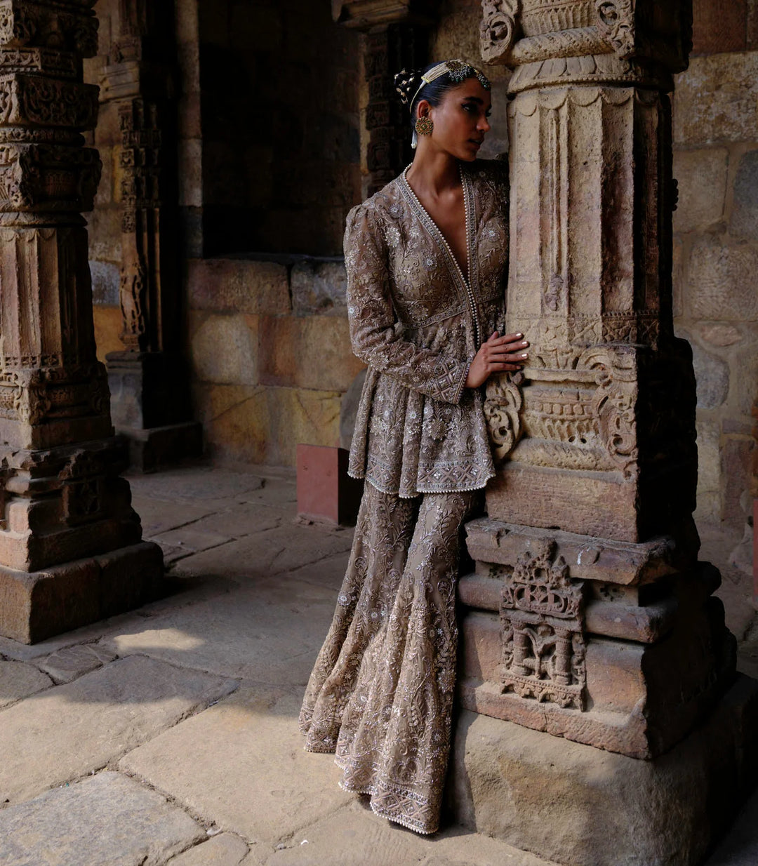 Alana Peplum & Sharara Set