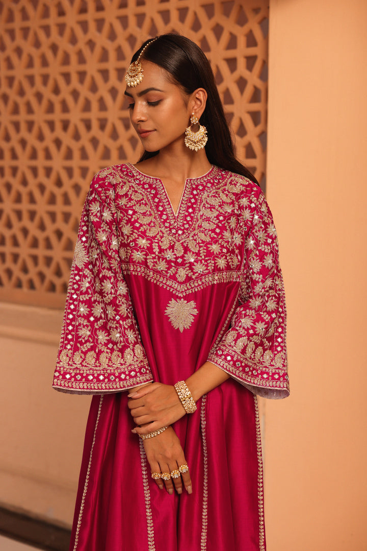 aiman-short knee lengthchauga with salwar and odhni