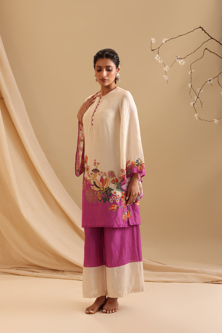 aarani embroidered kurta set