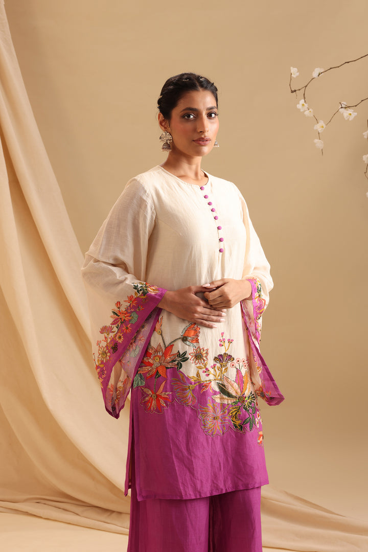 aarani embroidered kurta set