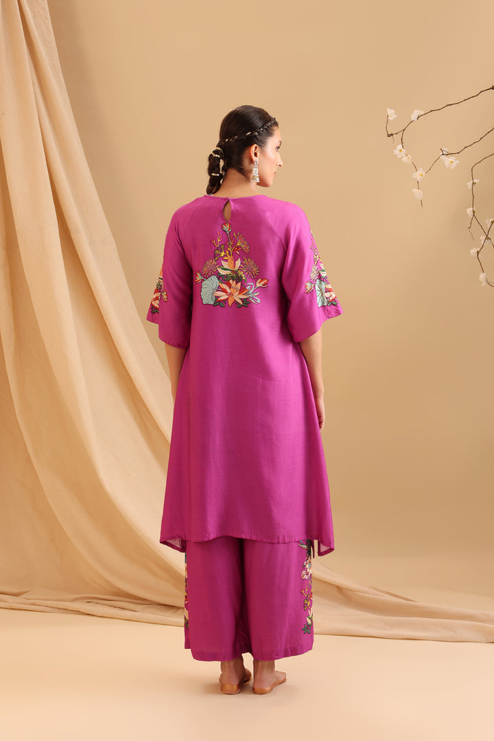 aarani embroidered kurta set