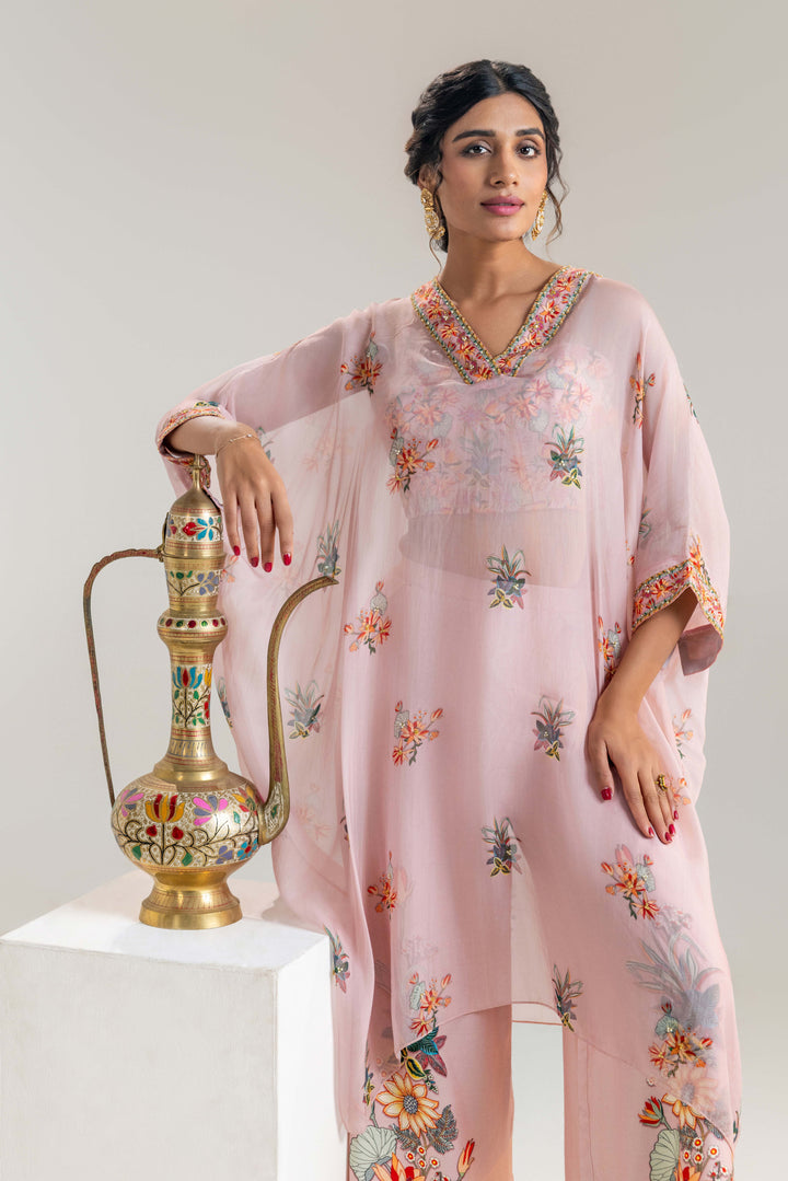 arani embroidered kaftan set