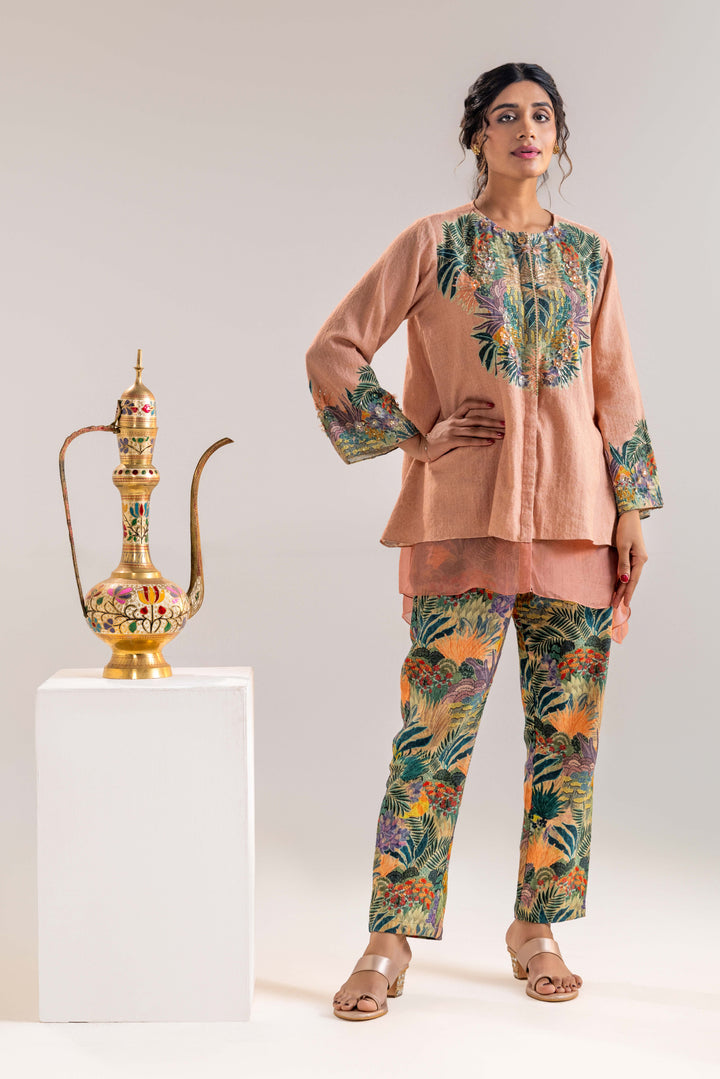 kiara embroidered kurta set