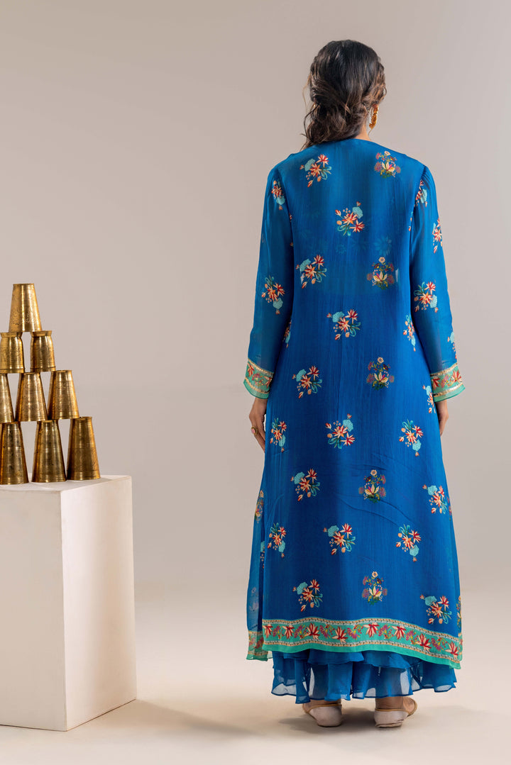 aarani embroidered co-ord set with jacket