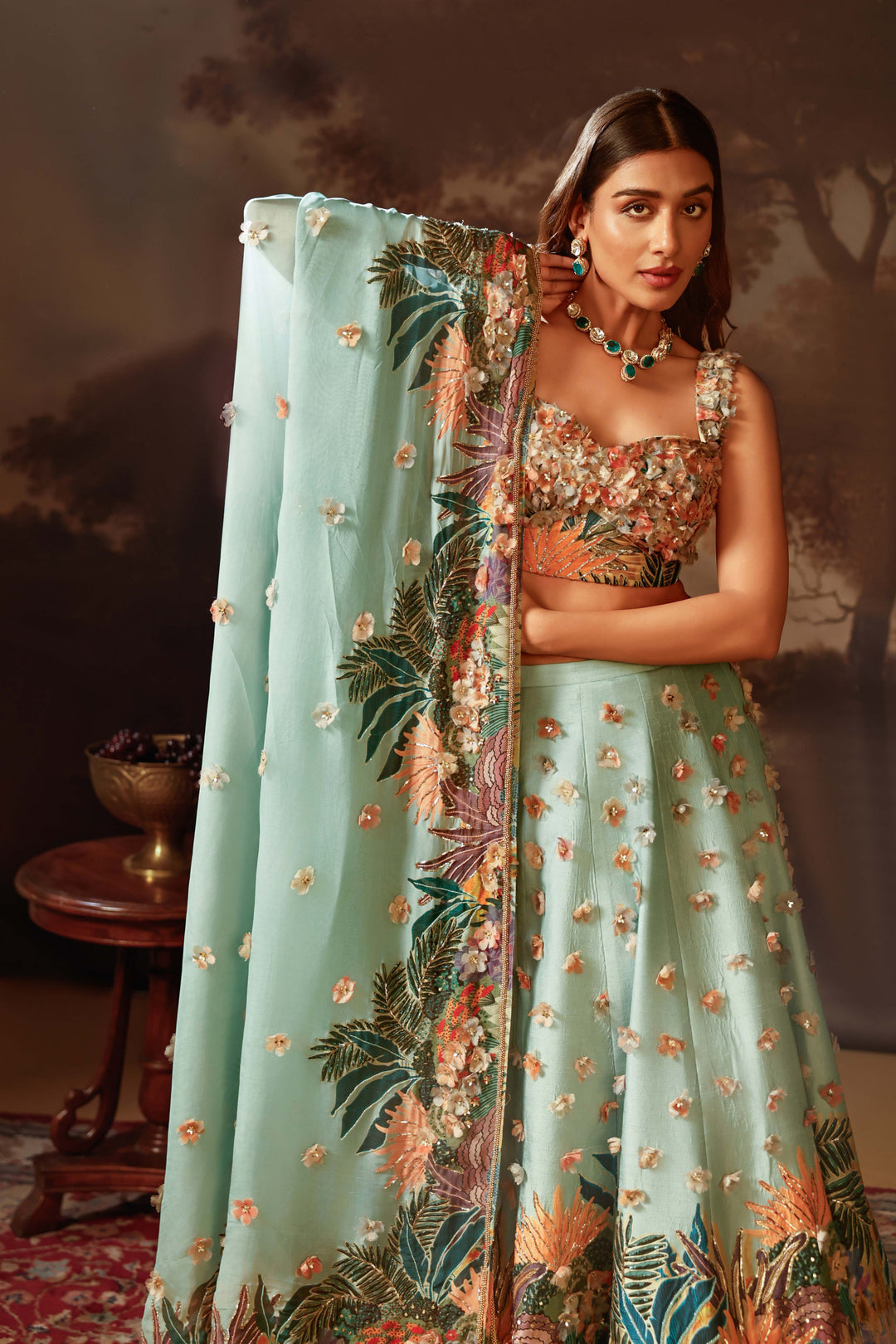 kiara embroidered lehenga set