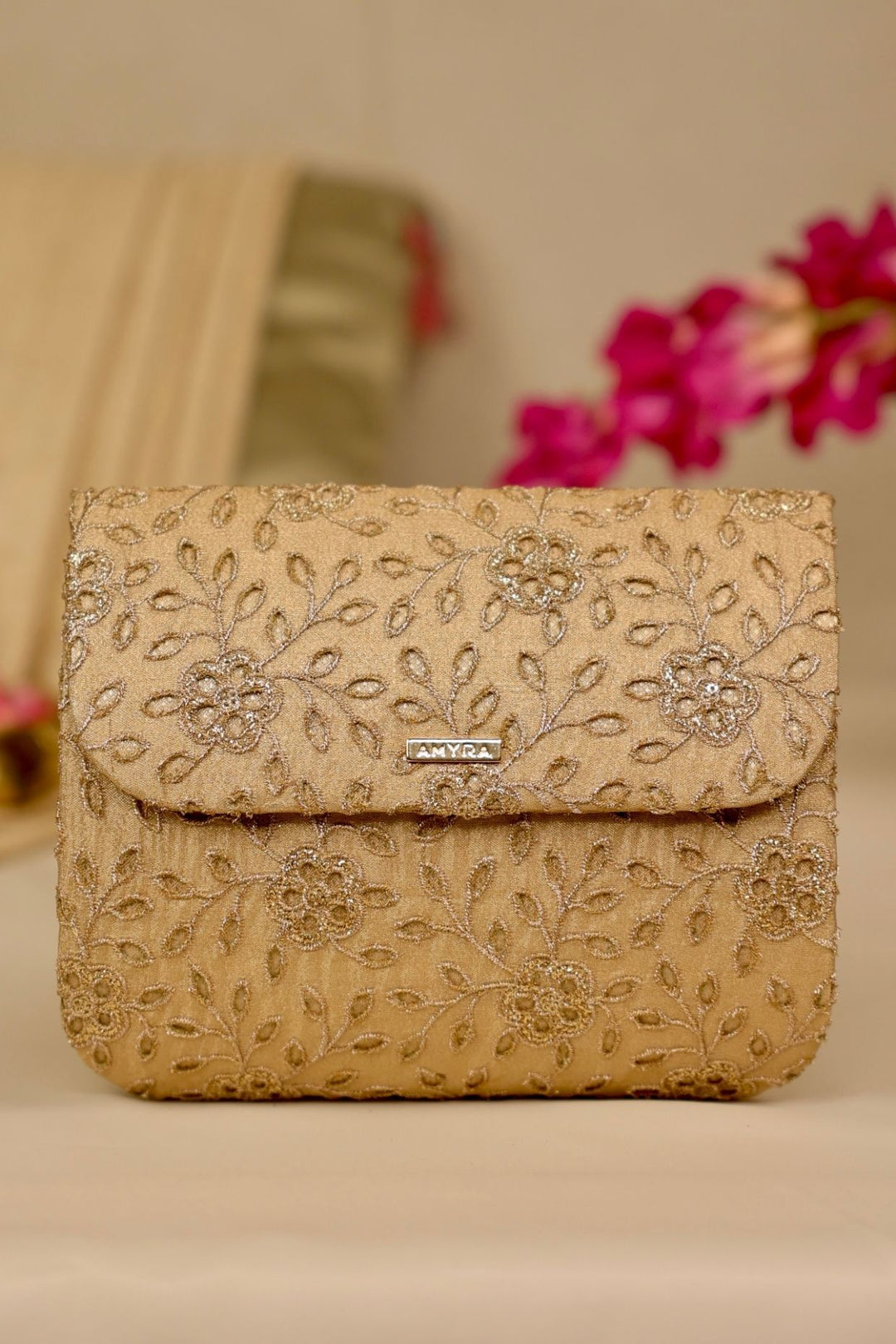 tarang flapover bag-gold