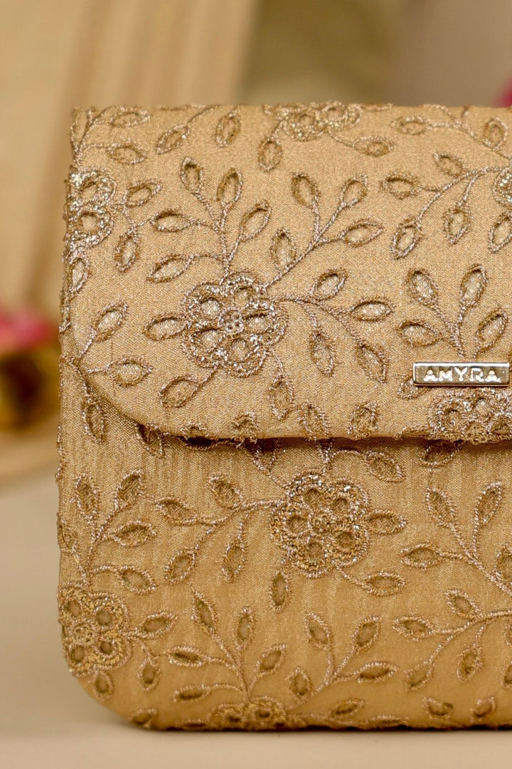 tarang flapover bag-gold