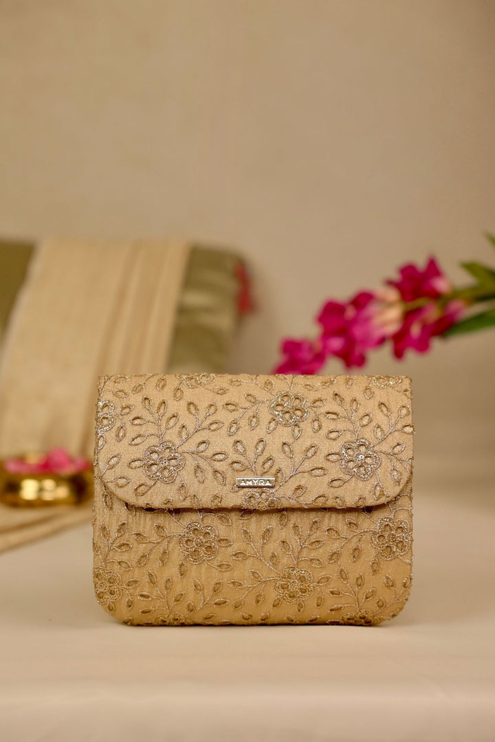 tarang flapover bag-gold