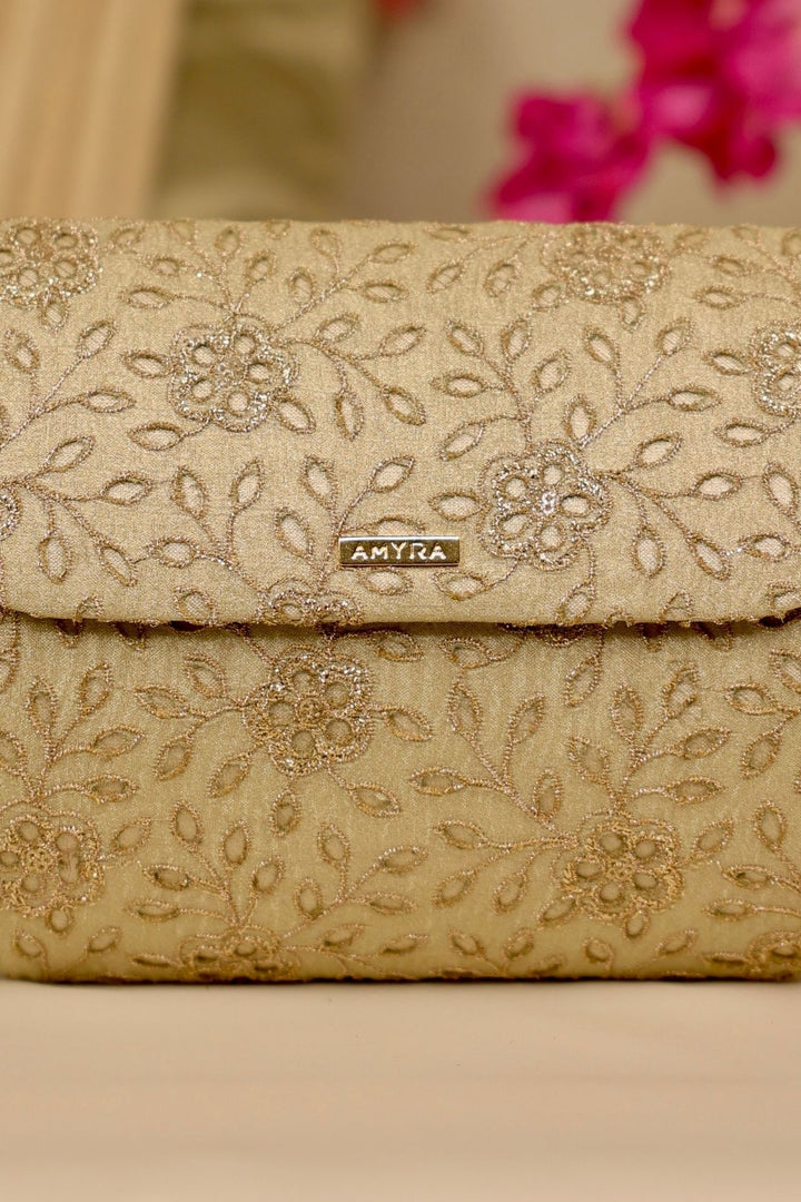 tarang flapover bag-light gold