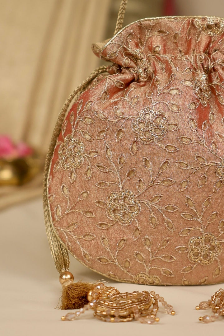 tarang cutwork potli-copper