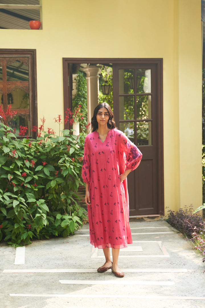 rouge printed dress