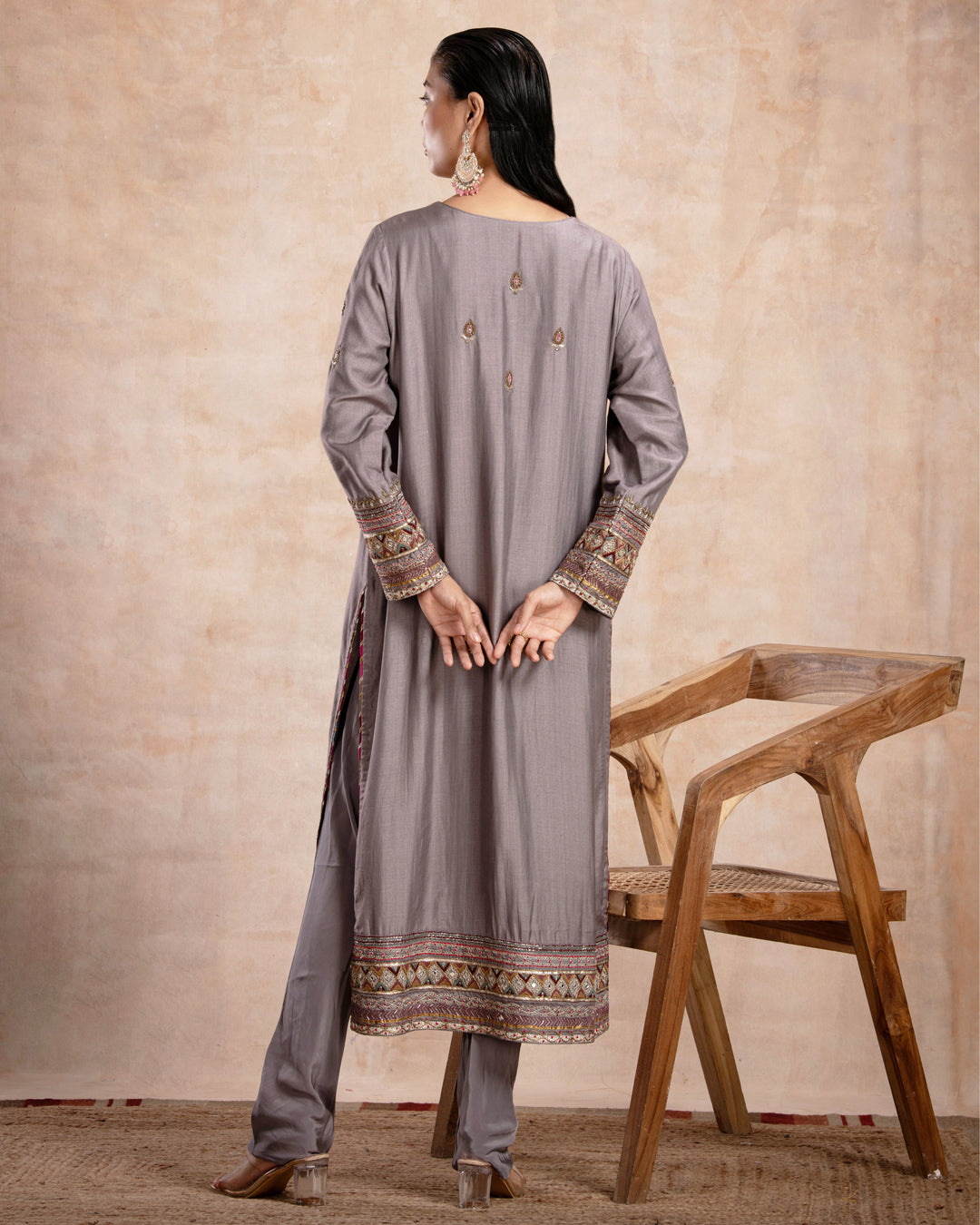 rabia straight suit set saleti