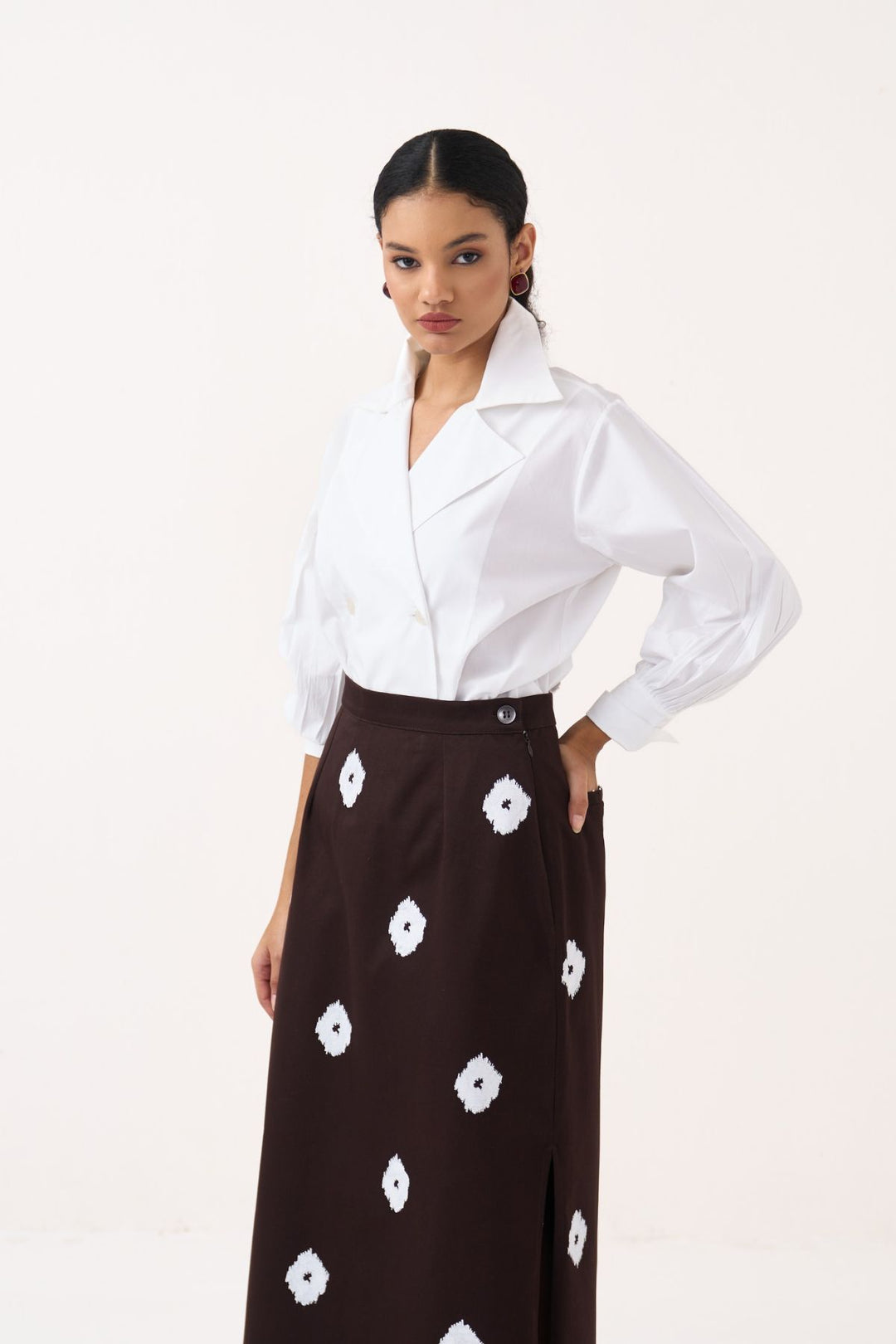 Hand Block Print Skirt Co-ord (Set Of 2)