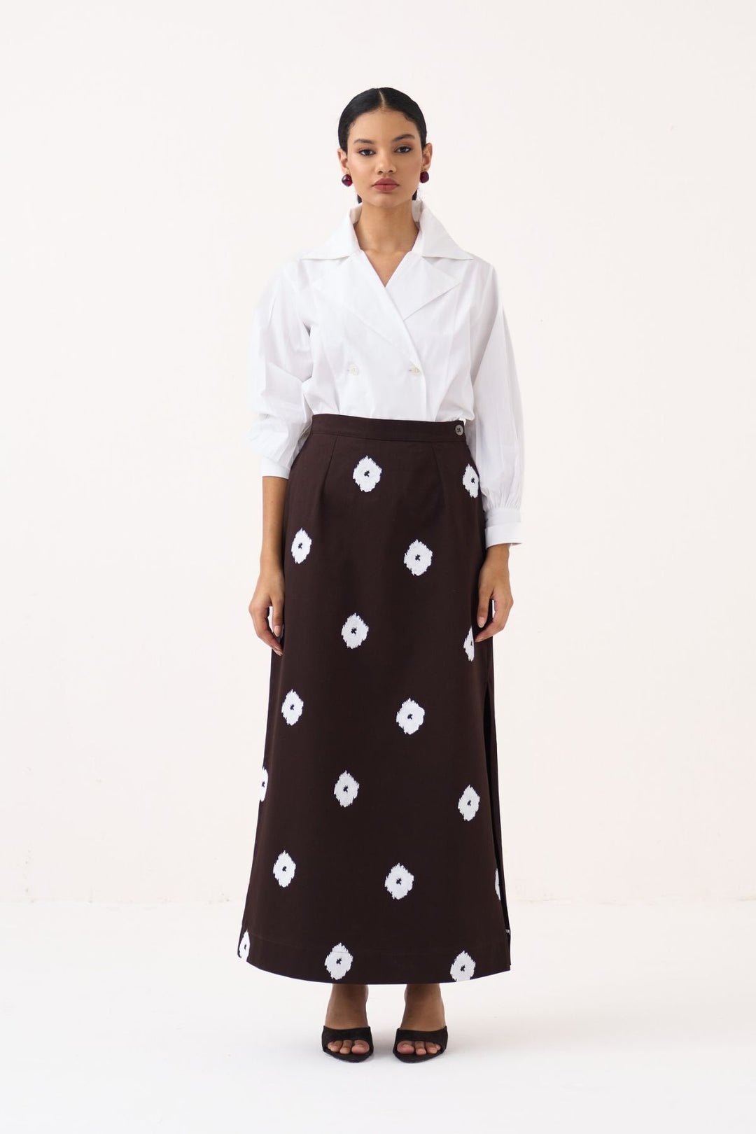 Hand Block Print Skirt Co-ord (Set Of 2)