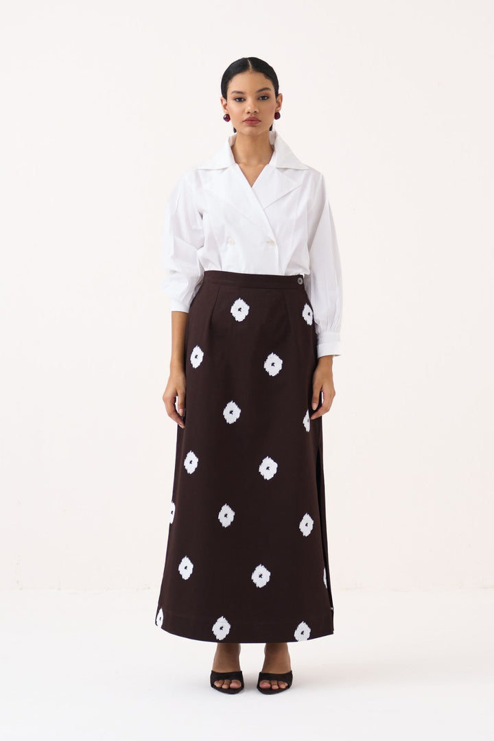 Hand Block Print Skirt Co-ord (Set Of 2)