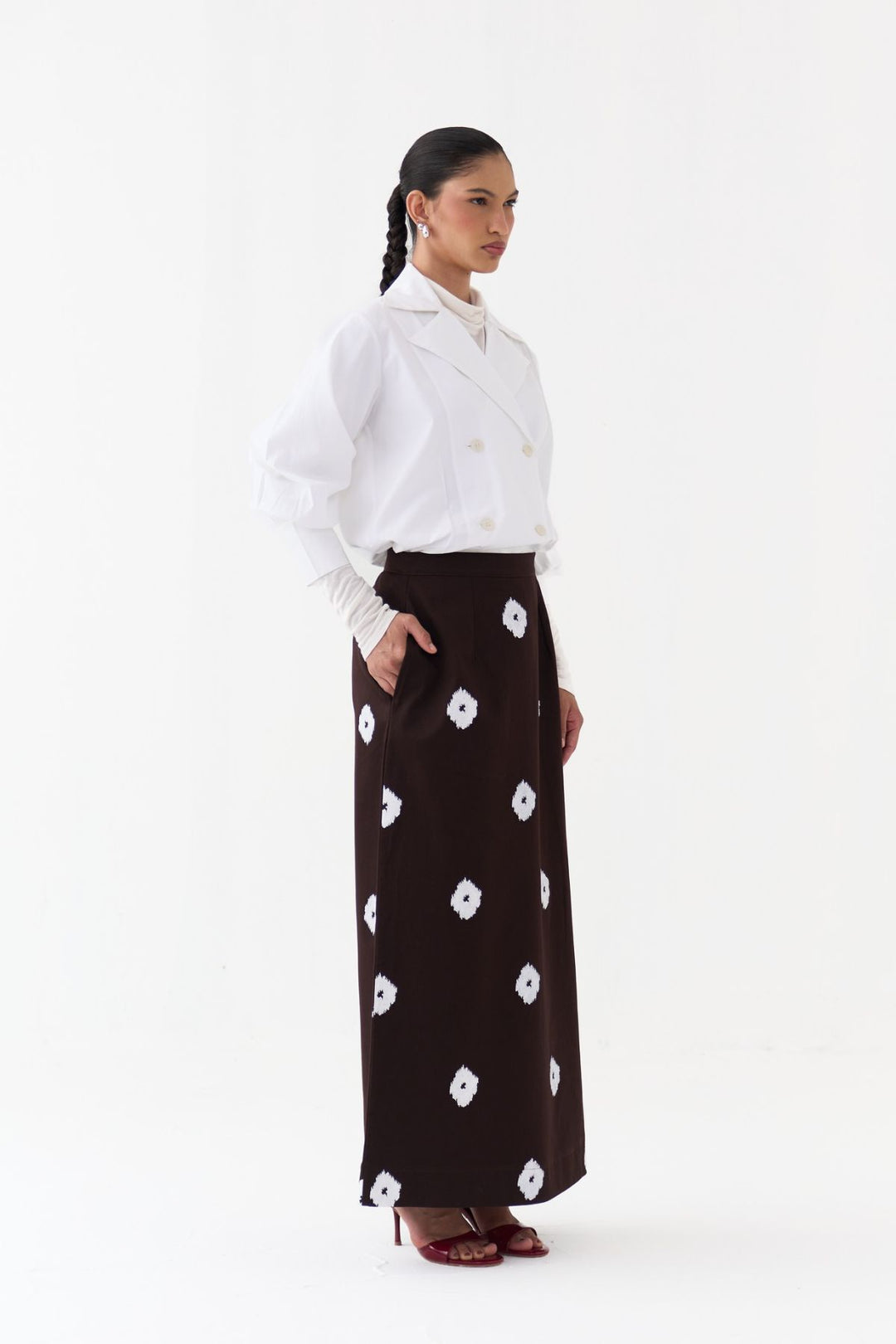 Hand Block Print Skirt Co-ord (Set Of 2)