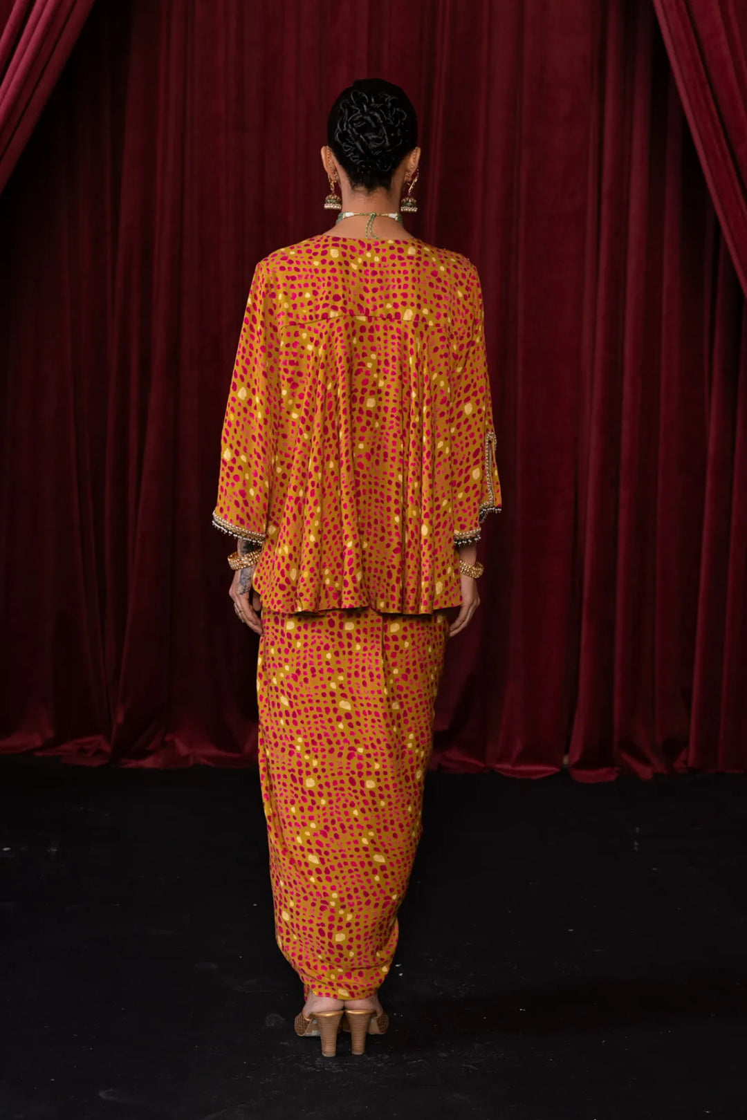 Lime Green Peplum Set
