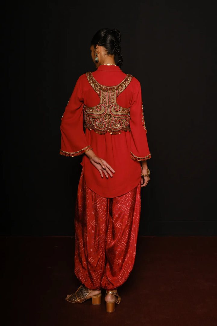 Red Boho Set
